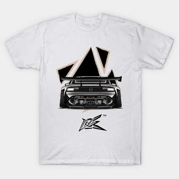 nissan 400z widebody rear T-Shirt by naquash